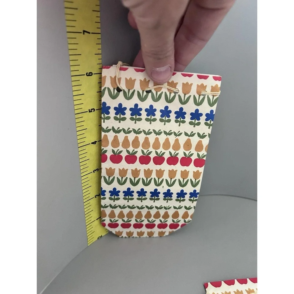 Vintage Christmas CHADWICK MILLER Small Drawstring Paper Gift Treat BAGS